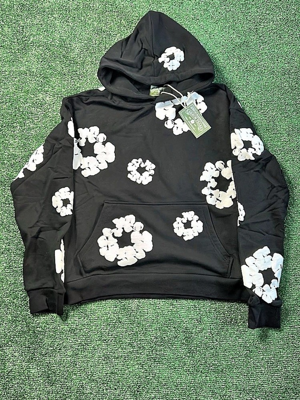 Denim Tears The Cotton Wreath Hoodie Black & White